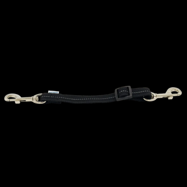 Black Nylon Safety Clip for Prong Collar Backup Attachment